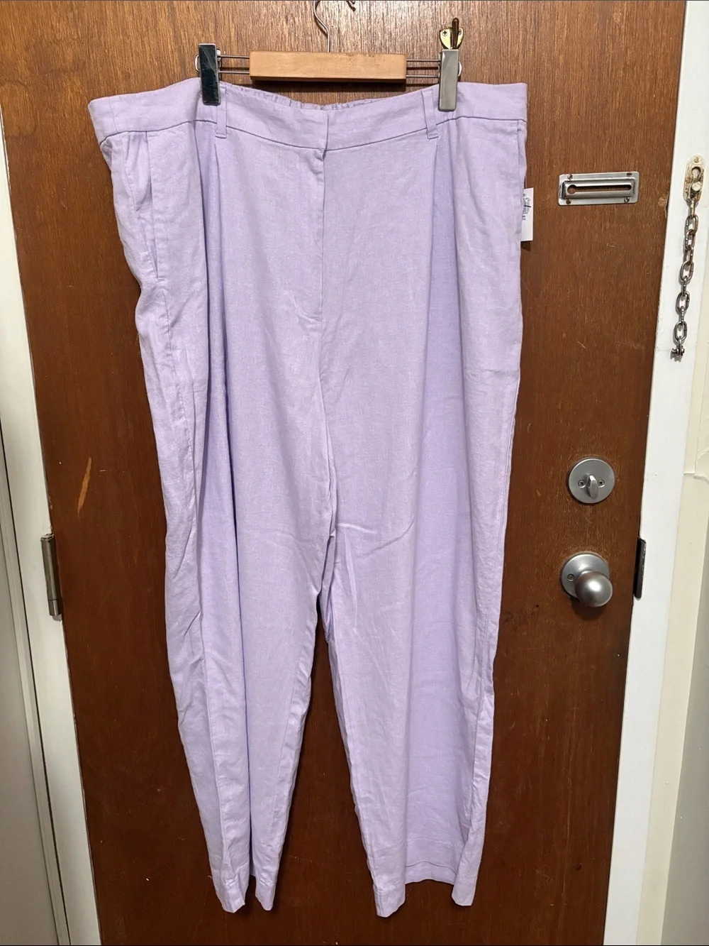 NWT Old Navy Extra High-Waisted Wide-Leg Linen-Blend Taylor Pants - Picture 2 of 8